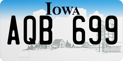 IA license plate AQB699