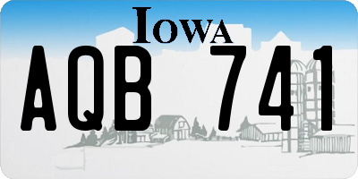 IA license plate AQB741