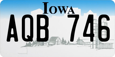 IA license plate AQB746