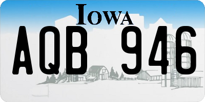 IA license plate AQB946