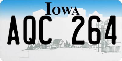 IA license plate AQC264