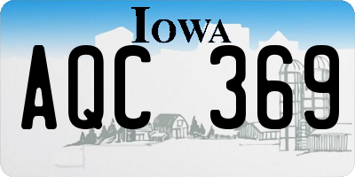 IA license plate AQC369