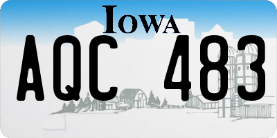 IA license plate AQC483