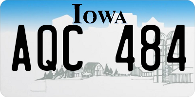IA license plate AQC484