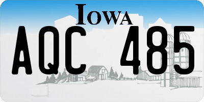 IA license plate AQC485