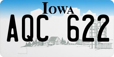 IA license plate AQC622