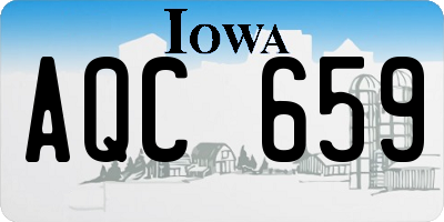 IA license plate AQC659