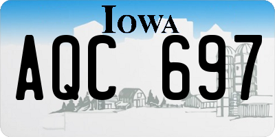 IA license plate AQC697