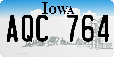IA license plate AQC764
