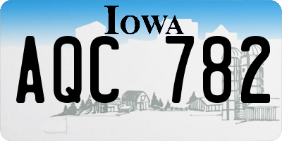 IA license plate AQC782