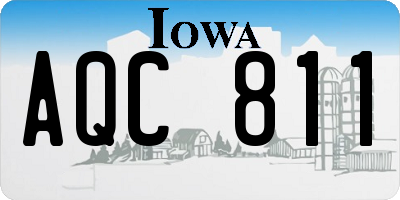 IA license plate AQC811