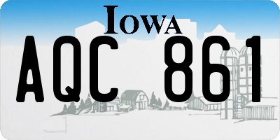 IA license plate AQC861