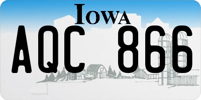 IA license plate AQC866
