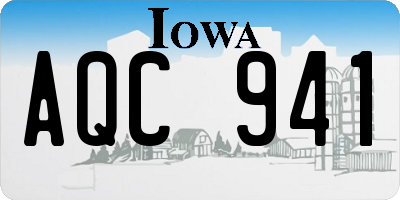 IA license plate AQC941