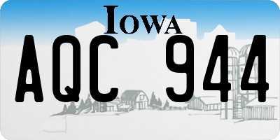 IA license plate AQC944