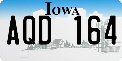 IA license plate AQD164