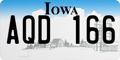 IA license plate AQD166