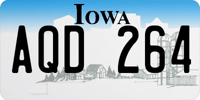 IA license plate AQD264