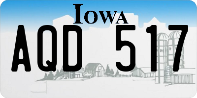 IA license plate AQD517