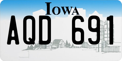 IA license plate AQD691