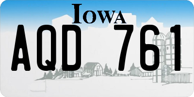 IA license plate AQD761