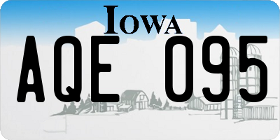 IA license plate AQE095