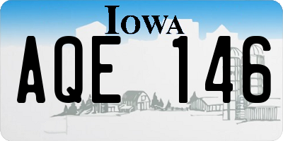 IA license plate AQE146