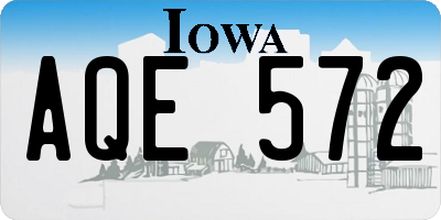 IA license plate AQE572