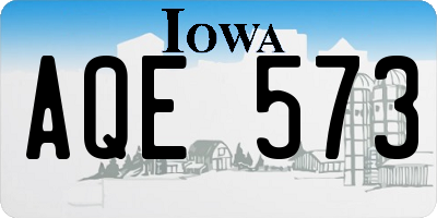 IA license plate AQE573