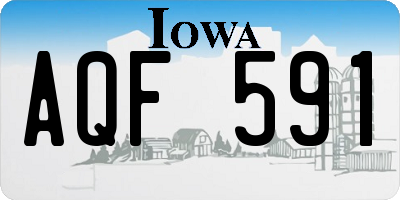 IA license plate AQF591