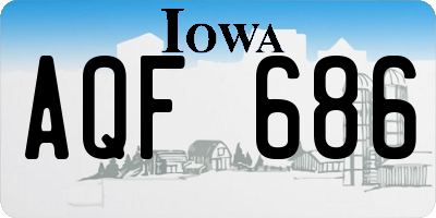 IA license plate AQF686