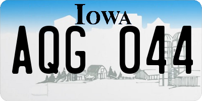 IA license plate AQG044