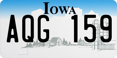IA license plate AQG159