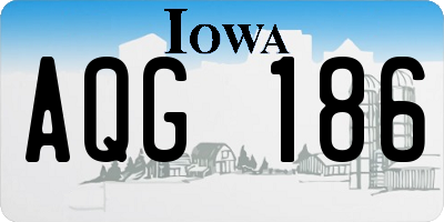 IA license plate AQG186