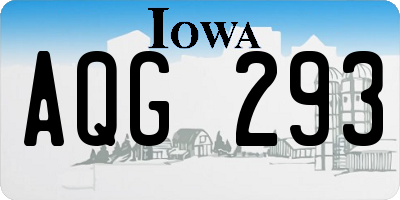 IA license plate AQG293