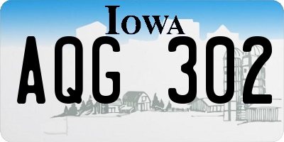IA license plate AQG302
