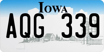 IA license plate AQG339