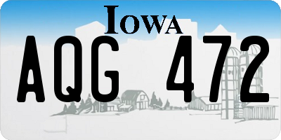 IA license plate AQG472
