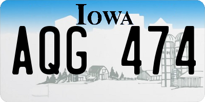 IA license plate AQG474