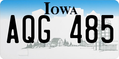 IA license plate AQG485