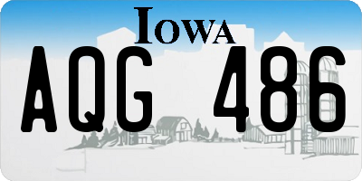 IA license plate AQG486