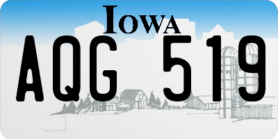 IA license plate AQG519
