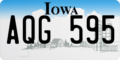 IA license plate AQG595