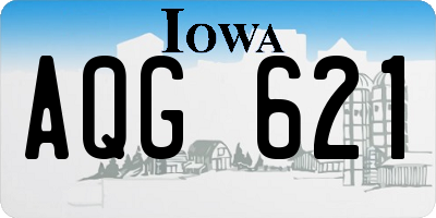 IA license plate AQG621
