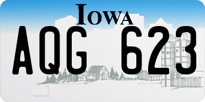 IA license plate AQG623