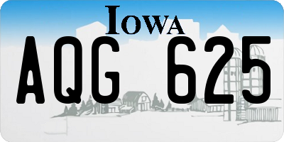 IA license plate AQG625