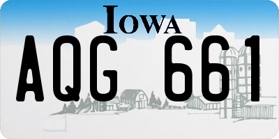 IA license plate AQG661