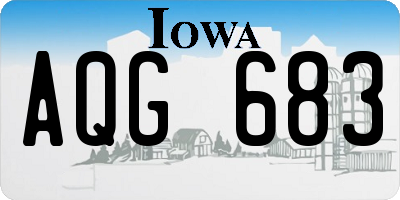 IA license plate AQG683