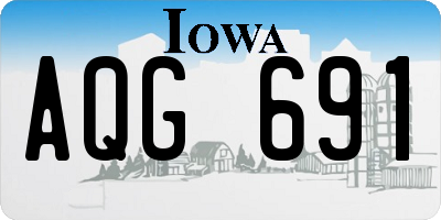 IA license plate AQG691