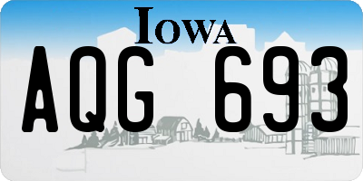 IA license plate AQG693